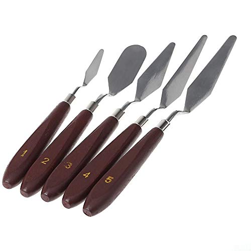 Qatalitic Set of 5 Painting Knives of Various Sizes & Shapes - Image 1