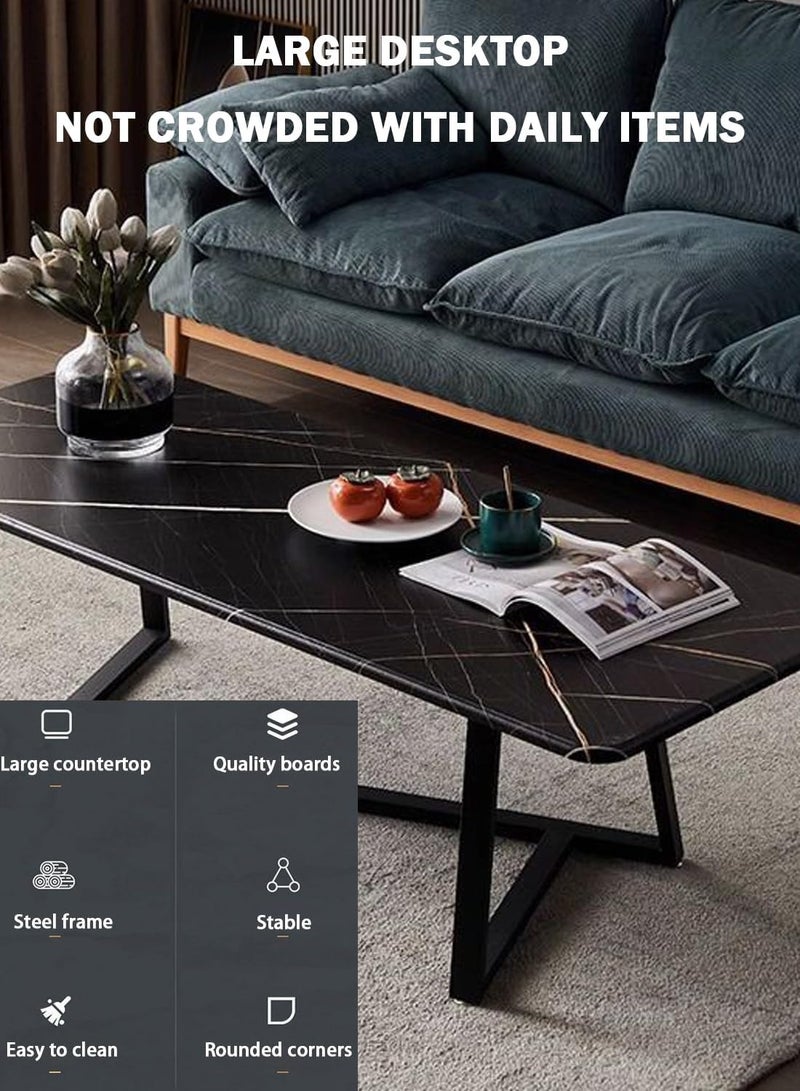 Jorunb Coffee Table Large Capacity Table Storage Simple Living Room Table Modern Tea Table Small Unit Living Room Simple Small Tea Table Design Brown - Image 3