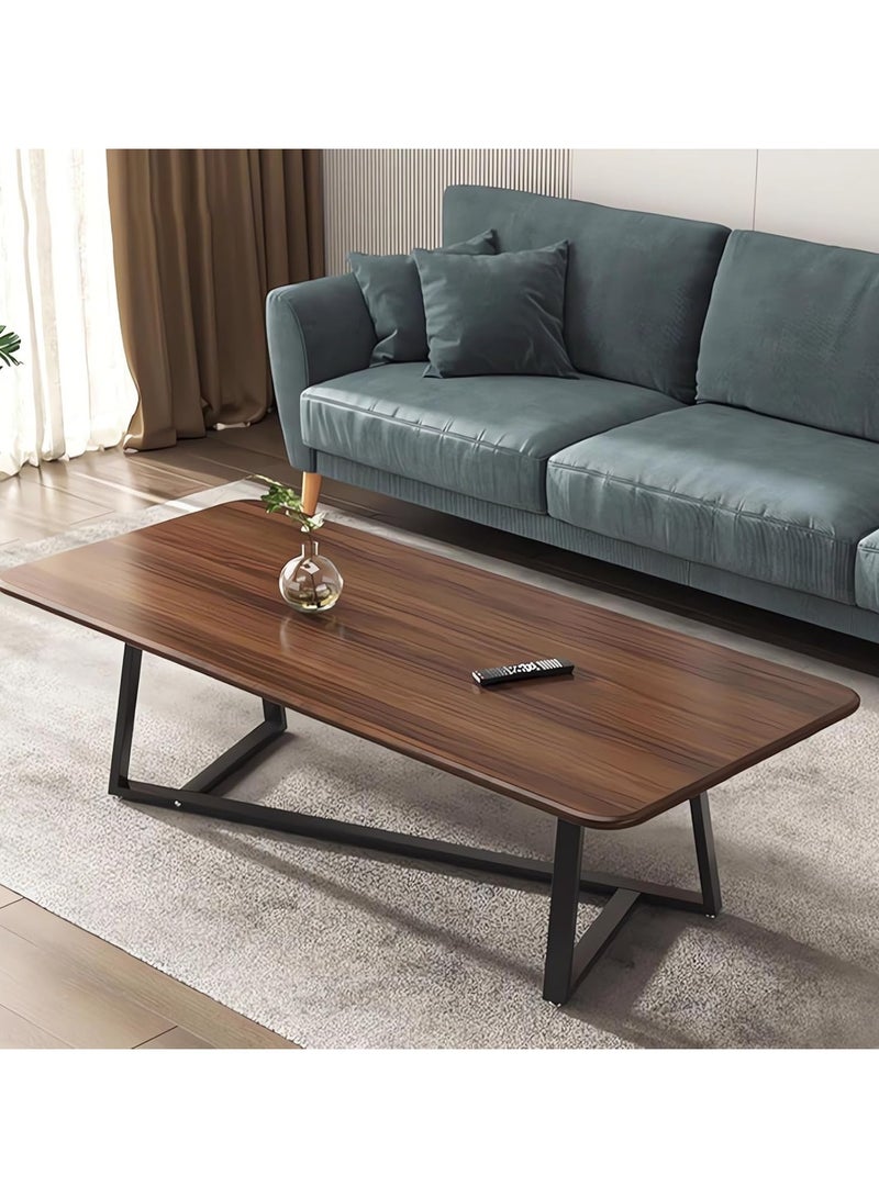 Jorunb Coffee Table Large Capacity Table Storage Simple Living Room Table Modern Tea Table Small Unit Living Room Simple Small Tea Table Design Brown - Image 1