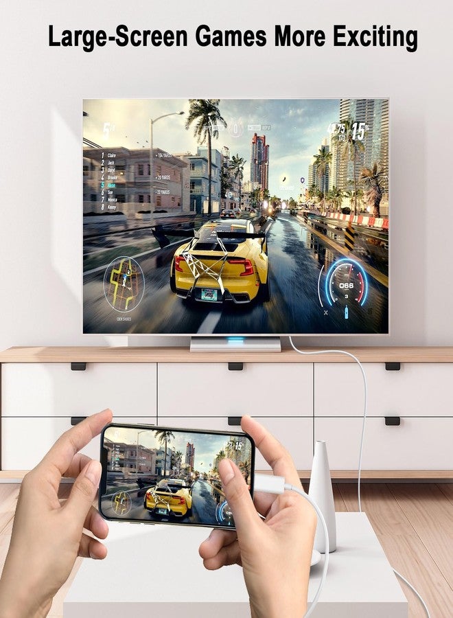 esbeecables [Apple MFi Certified] Apple Lightning to HDMI Cable Adapter, 1080P Lightning to Digital AV Adapter Sync Screen Connector Compatible for iPhone 14 13 12 11 Pro Max XS XR X 8 to HD TV Projector Monitor - Image 2