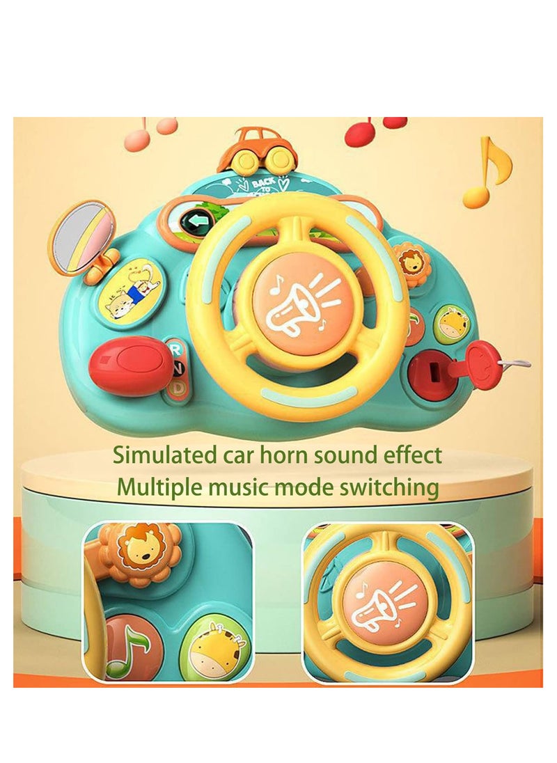 YelaJoy - Toddler Steering Wheel Toy Baby Interactive Learning Toy, Musical Toy with Light and Sound for Preschool Kids,Boys Girls Birthday Gift Early Educational for Toddlers - Image 1
