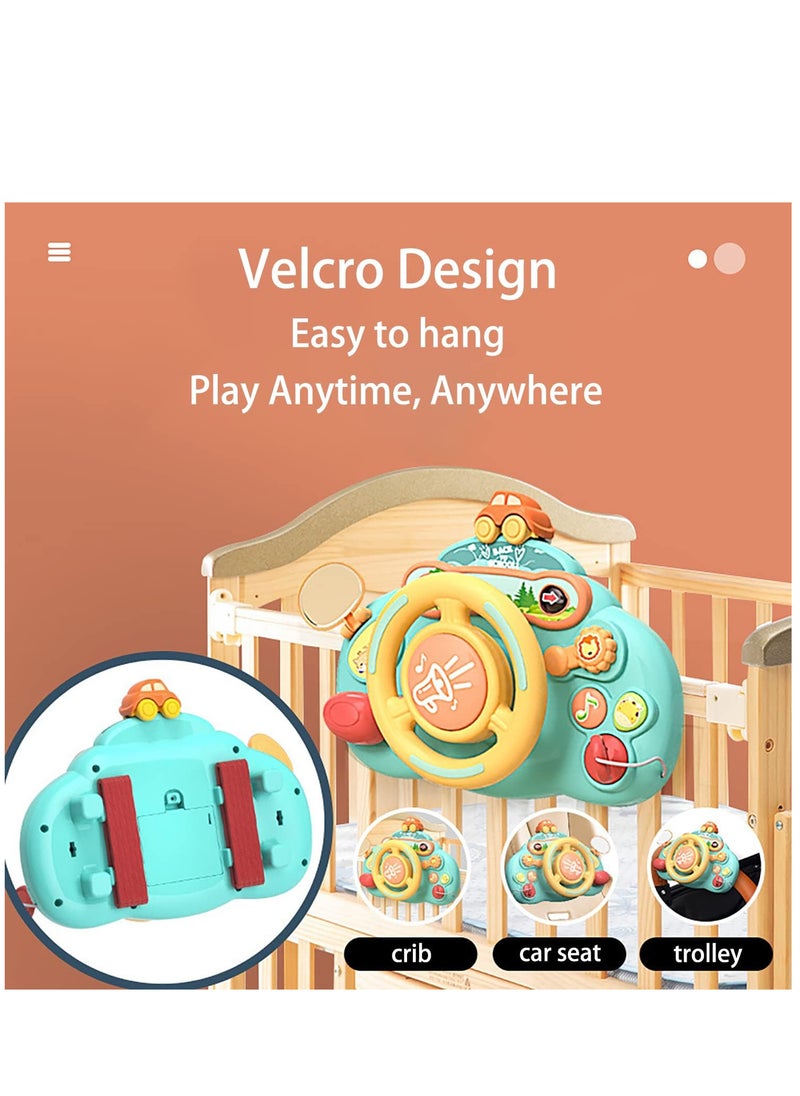 YelaJoy - Toddler Steering Wheel Toy Baby Interactive Learning Toy, Musical Toy with Light and Sound for Preschool Kids,Boys Girls Birthday Gift Early Educational for Toddlers - Image 1