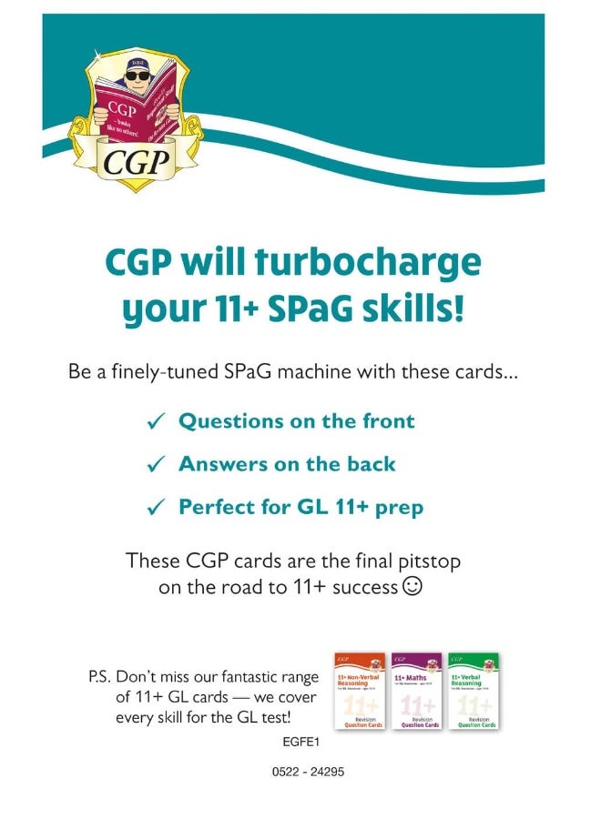 11+ GL Revision Question Cards: English Spelling, Punctuation & Grammar - Ages 10-11 - Image 2