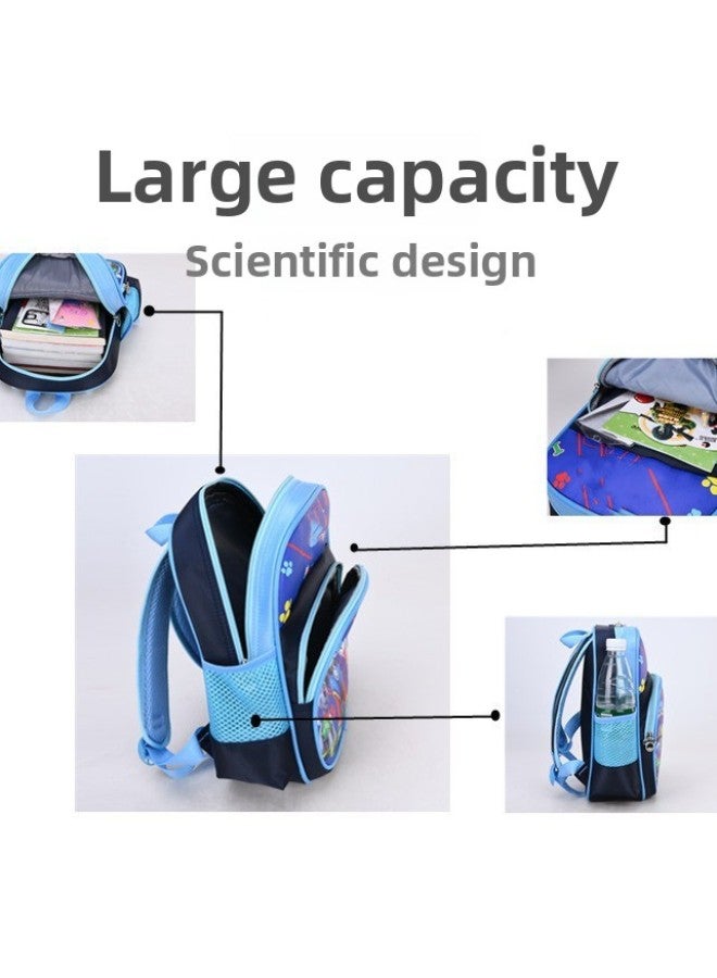 Ridge Protection Backpack For Boys And Girls Kindergarten Children's Schoolbag Suitable For 3-5 Years Old Schoolbag-Color:G-G Sky Blue Kindergarten - Image 4