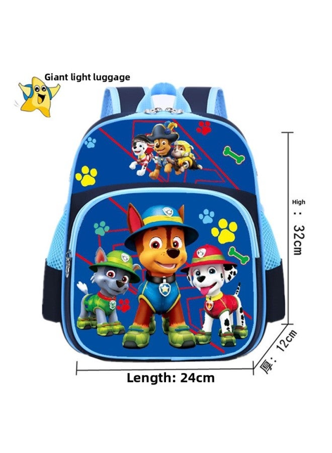 Ridge Protection Backpack For Boys And Girls Kindergarten Children's Schoolbag Suitable For 3-5 Years Old Schoolbag-Color:G-G Sky Blue Kindergarten - Image 1
