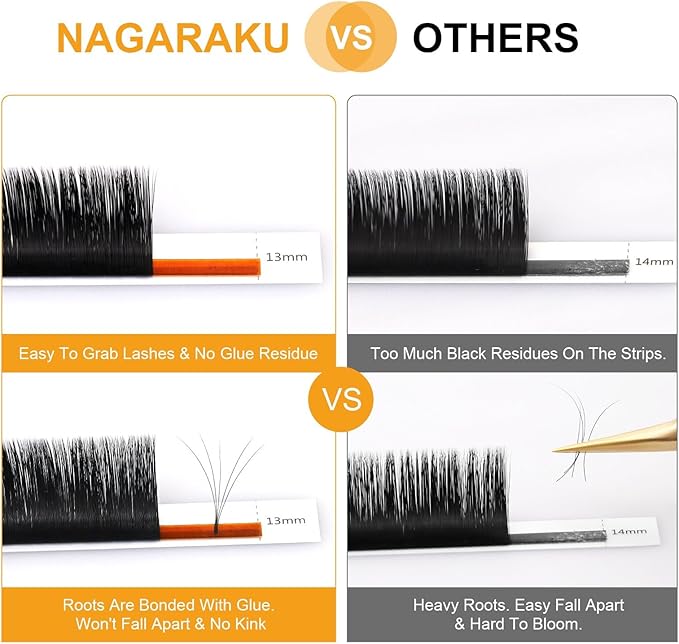 NAGARAKU رموش ناغاراكو الأوتوماتيكية بفان 2 طبقات حجم رموش صناعية 005 د كيرل 815 مم طول مختلط طبيعي محترف لوازم الرموش الكاذبة مجموعة 2D 3D 4D 5D 6D 10D روسي سهل الفتح - Image 5