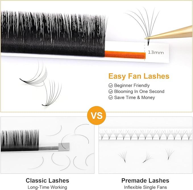 NAGARAKU رموش ناغاراكو الأوتوماتيكية بفان 2 طبقات حجم رموش صناعية 005 د كيرل 815 مم طول مختلط طبيعي محترف لوازم الرموش الكاذبة مجموعة 2D 3D 4D 5D 6D 10D روسي سهل الفتح - Image 4