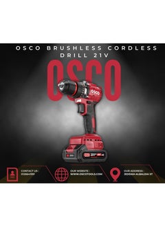 OSCO-TOOLS The Osco Brushless Cordless Drill 20V with a 13mm chuck is a powerful tool designed for a wide range of drilling and fastening tasks, both for home and industrial use.  - Image 3