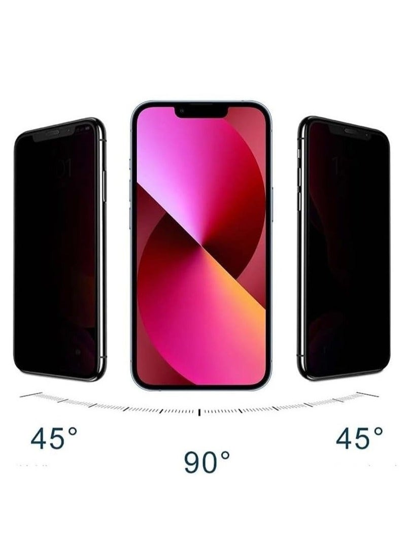 Raxoom iPhone 15 Pro Max Privacy Screen Protector Designed for iPhone 15 Anti Spy Shatterproof Tempered Glass Black Protector Easy to Install - Image 2