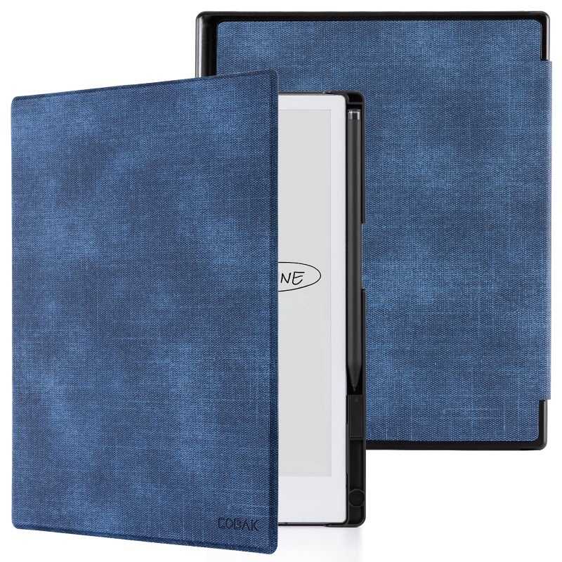 CoBak Case for Remarkable 2 Paper Tablet - Lightweight and Hard Back Shell Protective Book Folio Cover with Built-in Pen Holder - for 10.3" 2020 Released (Blue) - Image 2