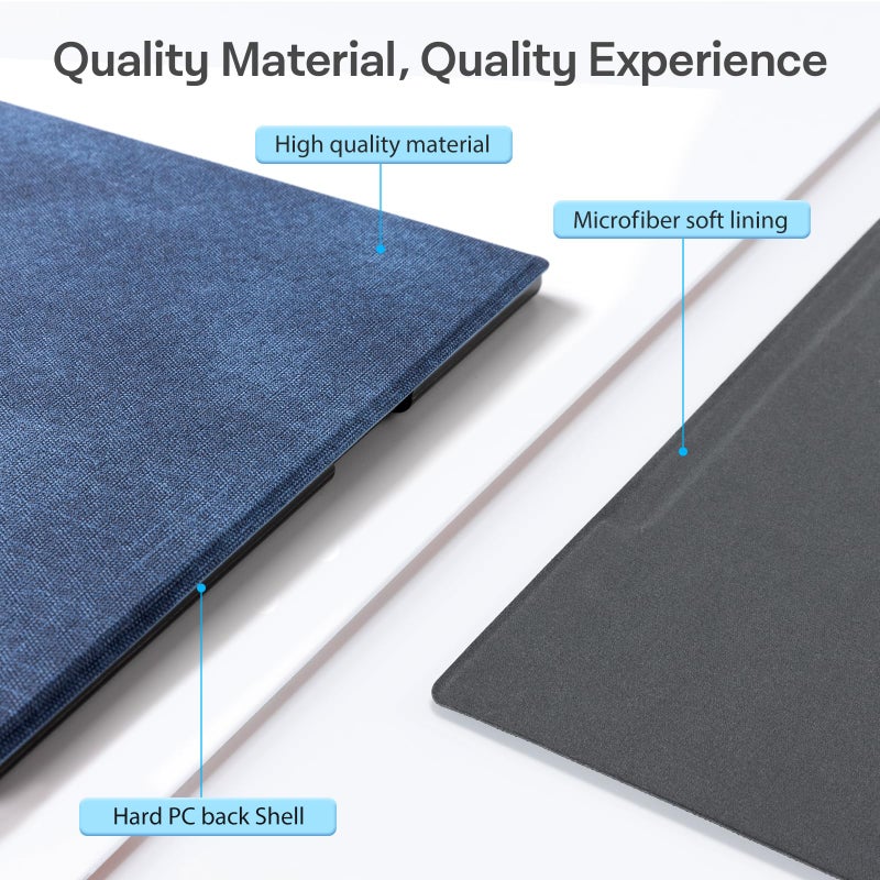 CoBak Case for Remarkable 2 Paper Tablet - Lightweight and Hard Back Shell Protective Book Folio Cover with Built-in Pen Holder - for 10.3" 2020 Released (Blue) - Image 5