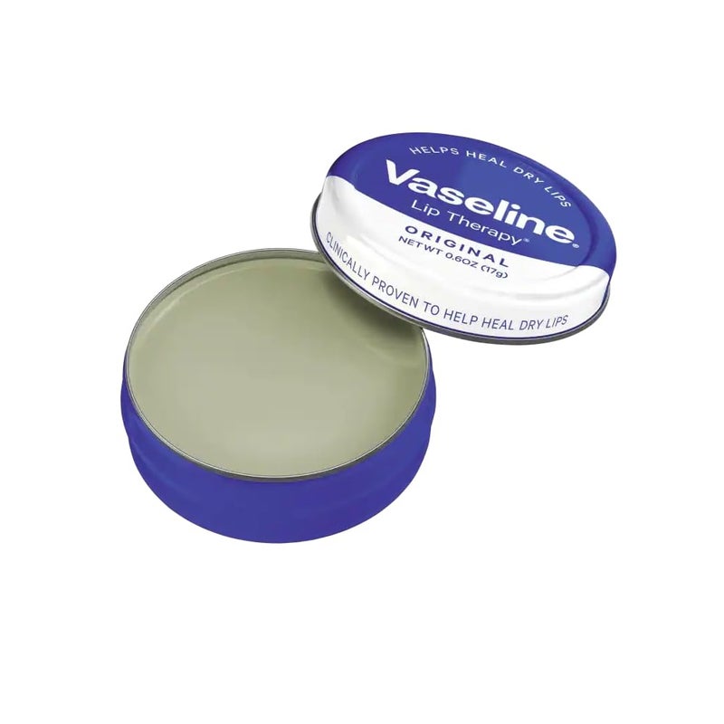 Vaseline Lip Therapy Lip Balm Tin, Original, 0.6 oz - Image 2