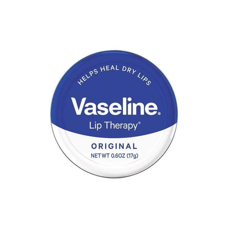 Vaseline Lip Therapy Lip Balm Tin, Original, 0.6 oz - Image 1