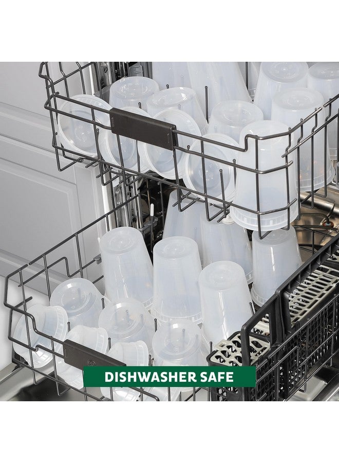Freshware حاويات تخزين الطعام من فريش وير [50 مجموعة] حاويات بلاستيكية سعة 16 أونصة مع أغطية، للحساء، تحضير الوجبات | خالية من BPA | قابلة للتكديس | مانعة للتسرب | آمنة للاستخدام في الميكروويف/غسالة الصحون/الفريزر - Image 3