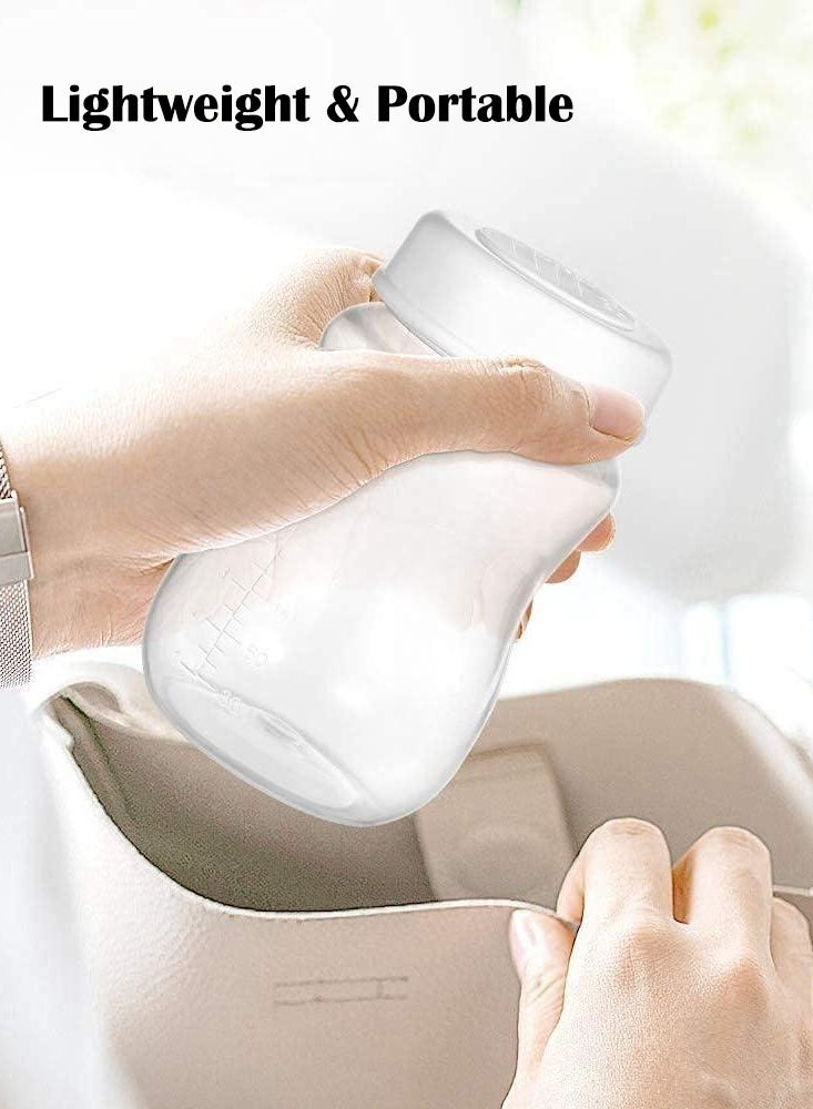 Lesha 6 Count Breastmilk Storage Bottles with Lock-Tight Cap, 6.3 Ounce / 180 Ml Breast Milk Storage Containers for Fridge, Breastmilk Storage Bag Alternative Breastfeeding Supplies - Image 2