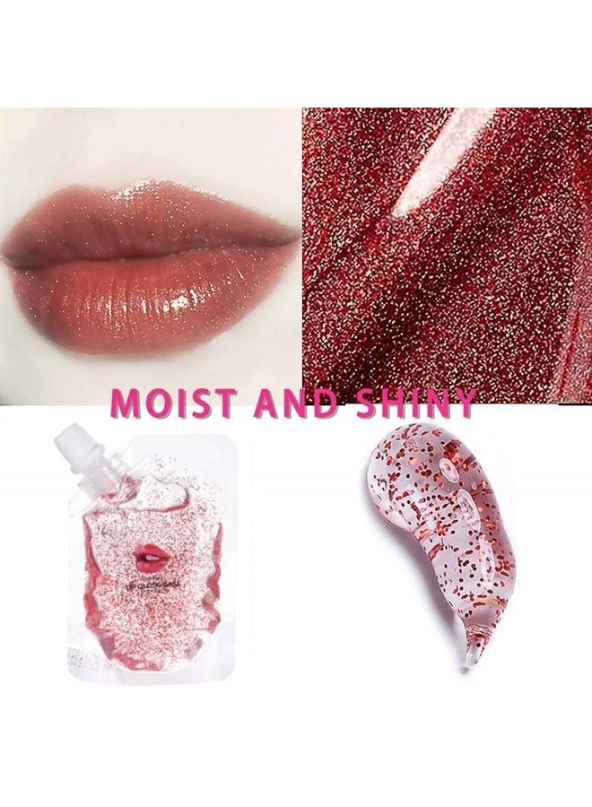 Skynest قاعدة لمعان الشفاه، لمعان شفاه DIY مرطب، غير لزج، زيت مكياج شفاه نباتي (1 عبوة 50 مل + 3 عبوات 20 مل) - Image 4