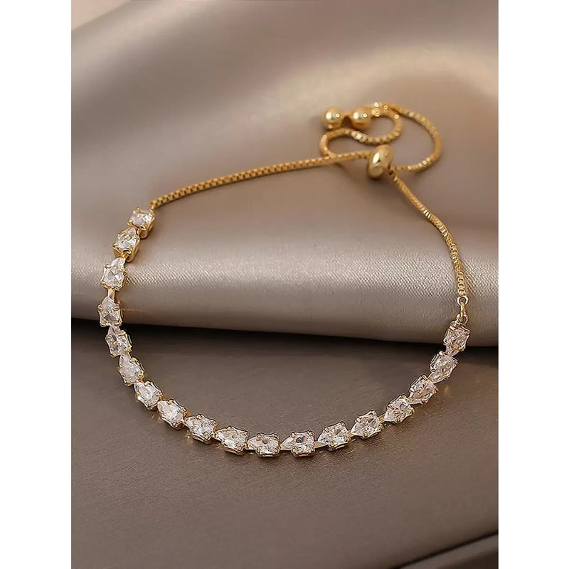 Andkiss Cubic Zirconia Decor Bracelet - Image 5