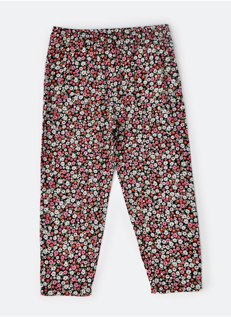 Jelliene Girls All Over Printed Pants 100% Viscose, Soft and Flowy Pants for Girls  - Image 2