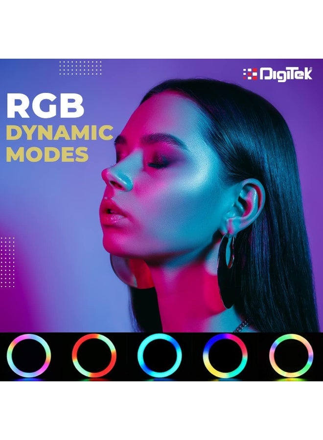 DRL-18RGB 18-Inch LED Ring Light (46 cm) with Built-in Inverter for Energy Saving – Original High-Quality Materials – Perfect for YouTube, Photography, Live Streaming, Makeup & Vlogging – Compatible with iPhone & Android  - Image 2