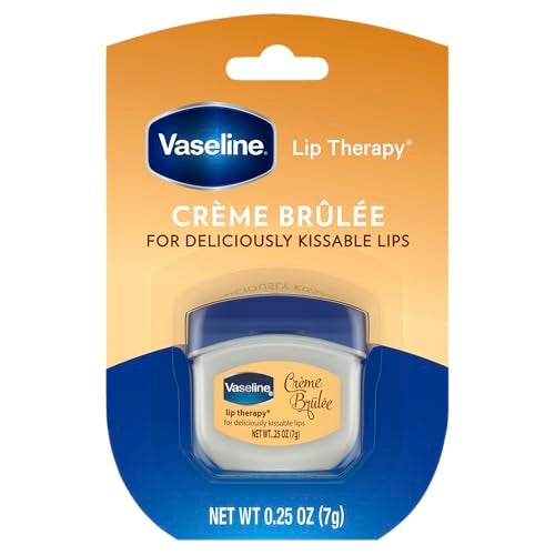 Vaseline Lip Therapy Creme Brulee 0.25 Ounce Jar (8 Pieces) Disply (7ml) - Image 1