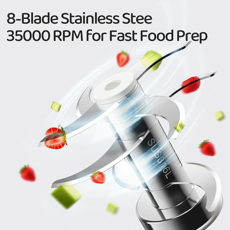 Plodon Baby Food Maker with Glass Bowl & 316 Stainless Steel Blades - One-Step Blender for Homemade Purees - Image 2