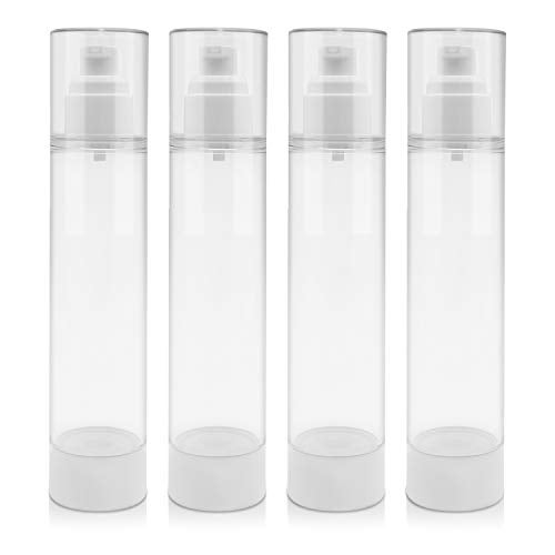 TRENDBOX 120ml / 4oz Airless Vaccum Pump Travel Bottles for Lotions, Cream - 4 Pack - Image 1