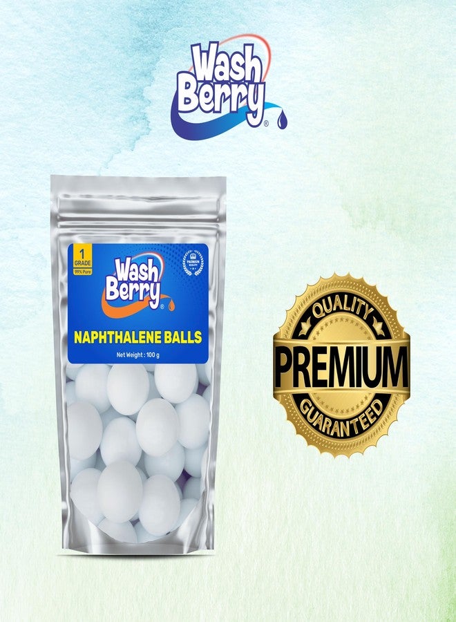 WashBerry Naphthalene Balls for Wardrobe, Bathroom & Shoe Rack – Anti-Moth & Odor Remover – Long-Lasting Freshness (100g - Image 3