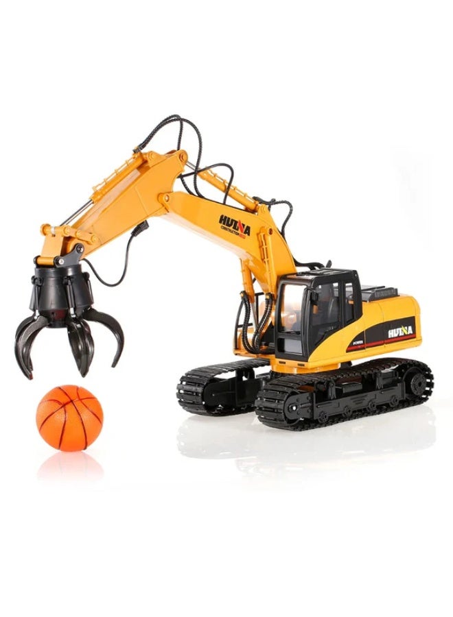 Huina 1571 1:14 RC Grabber Excavator Remote Control Construction Vehicle with Functional Grab Arm - Image 4