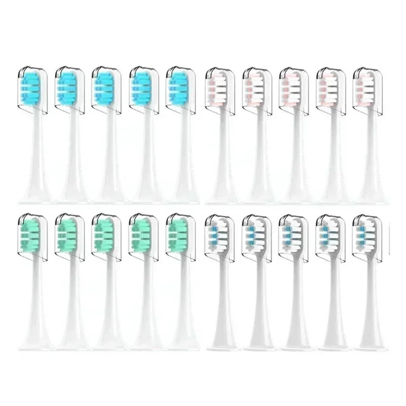 Replacement Sonic Electric Toothbrush Heads 20 White With Anti Dust Caps 20Pcs - Image 4