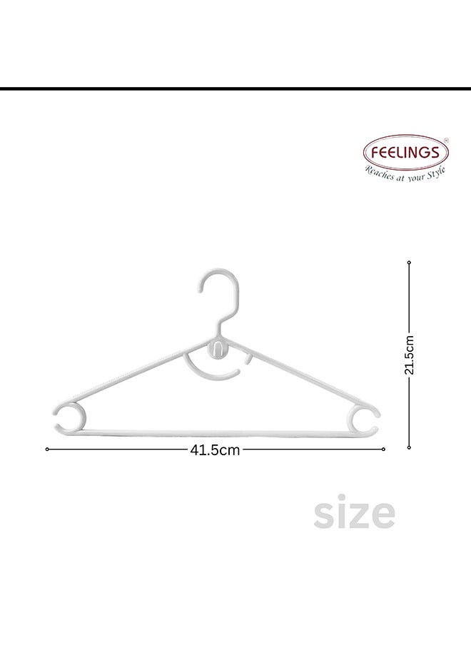 Feelings FEELINGS HANGER PLST. ARCH WHITE 6 PCS SET  - Image 2