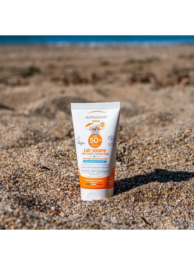 Alphanova Baby Organic SPF50+ Sunscreen Lotion 50ml - Image 2