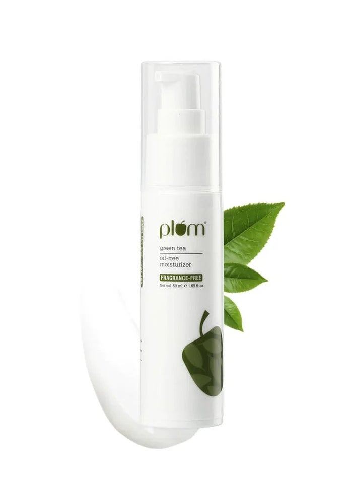 Plum Plum Green Tea Oil Free Moisturizer For Daily Use Moisturiser for Face Fights Pimples Controls Excess Oil Hydrates Skin Fragrance Free 50ml  - Image 1