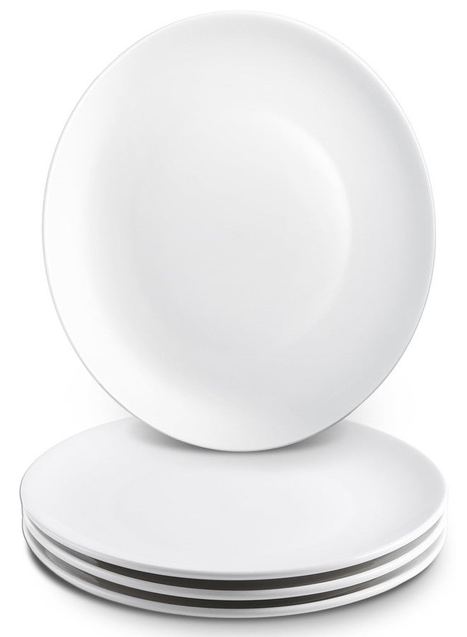 PLMMOUT 6 PCS White Dessert Plates, 6 Inch Ceramic Salad Plate, Round Appetizer Plates, Small Porcelain Serving Plate for Dessert Snack Appetizer Salad Dinner, Dishwasher Safe - Image 1