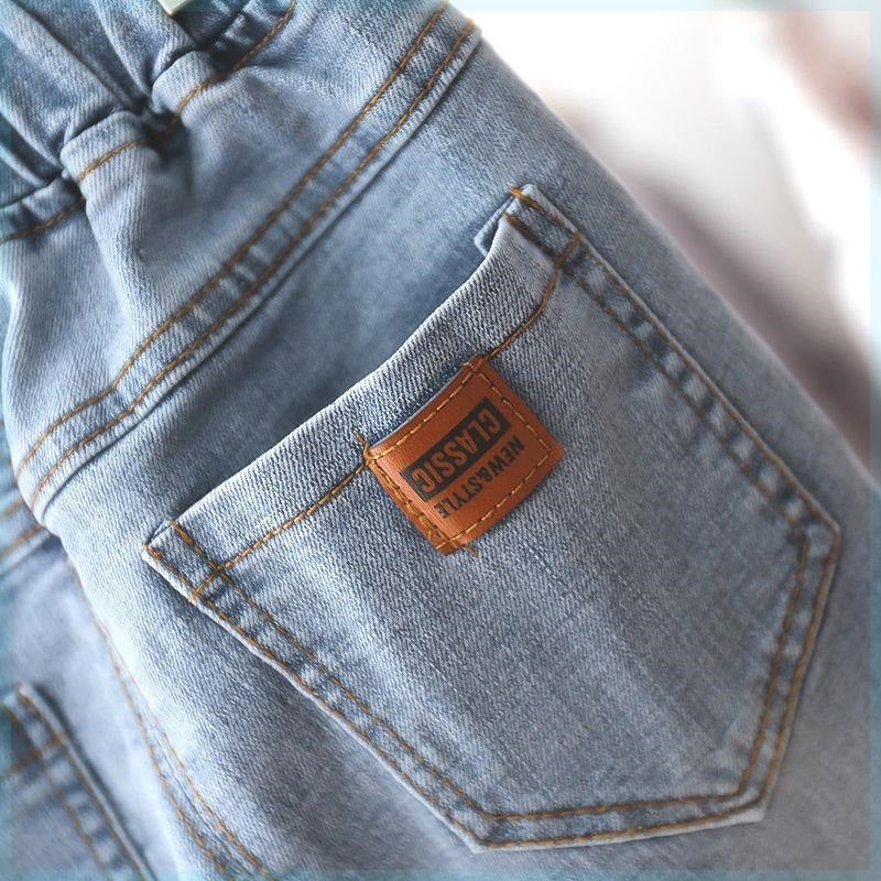 Boys' Stretch Jeans Girls' New Arrival Children'S Pants Slim-Fit Trendy Trousers For Boys And Baby - Image 3