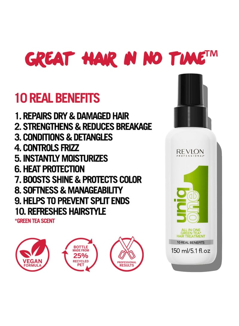 ريفلون معالج الشعر يونيك ون الشاي الاخضر - 150 مل - Image 2