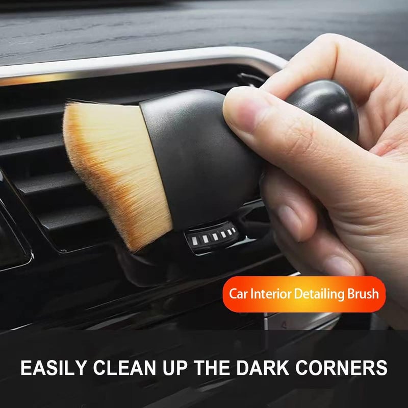 JIANFA Car Interior Detailing Brush, Auto Interior Soft Hair Removal Brush,Car Brush, Car Cleaning Brush Interior Soft Bristles Detailing Brush Dusting Tool for Car,Home,Office,Computer,Keyboard (3PCS) - Image 3