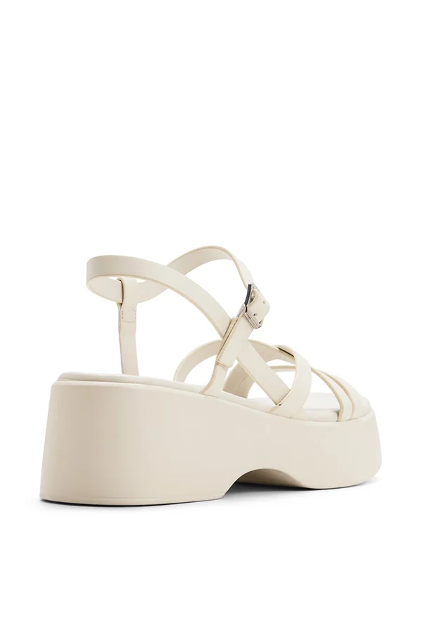 Call it Spring Venetiaa Ladies White Wedge Sandals