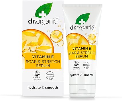 dr.organic سيروم دكتور أورجانيك فيتامين E لعلاج الندبات وعلامات التمدد مرطب لجميع أنواع البشرة طبيعي نباتي خالي من القسوة خالي من البارابين وخالي من SLS 50 مل قد يختلف التغليف - Image 1