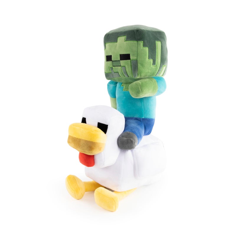 Jay Franco Minecraft Plush Pillow Buddy - Soft Plushie Stuffed Pillow  20 Inches  Multicolored - Chicken Jockey - Image 5