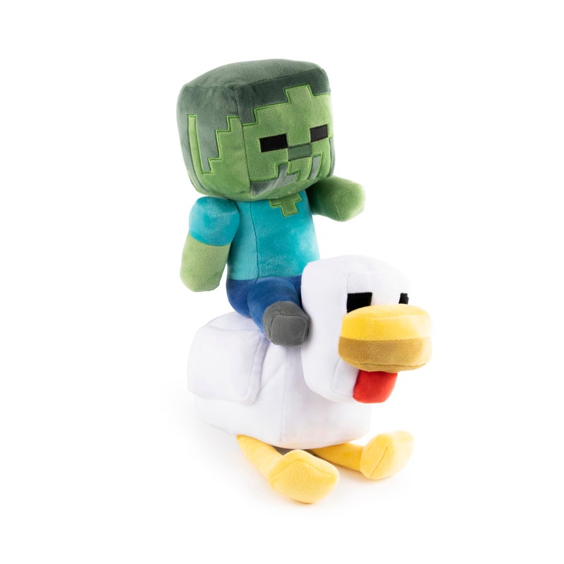Jay Franco Minecraft Plush Pillow Buddy - Soft Plushie Stuffed Pillow  20 Inches  Multicolored - Chicken Jockey - Image 4