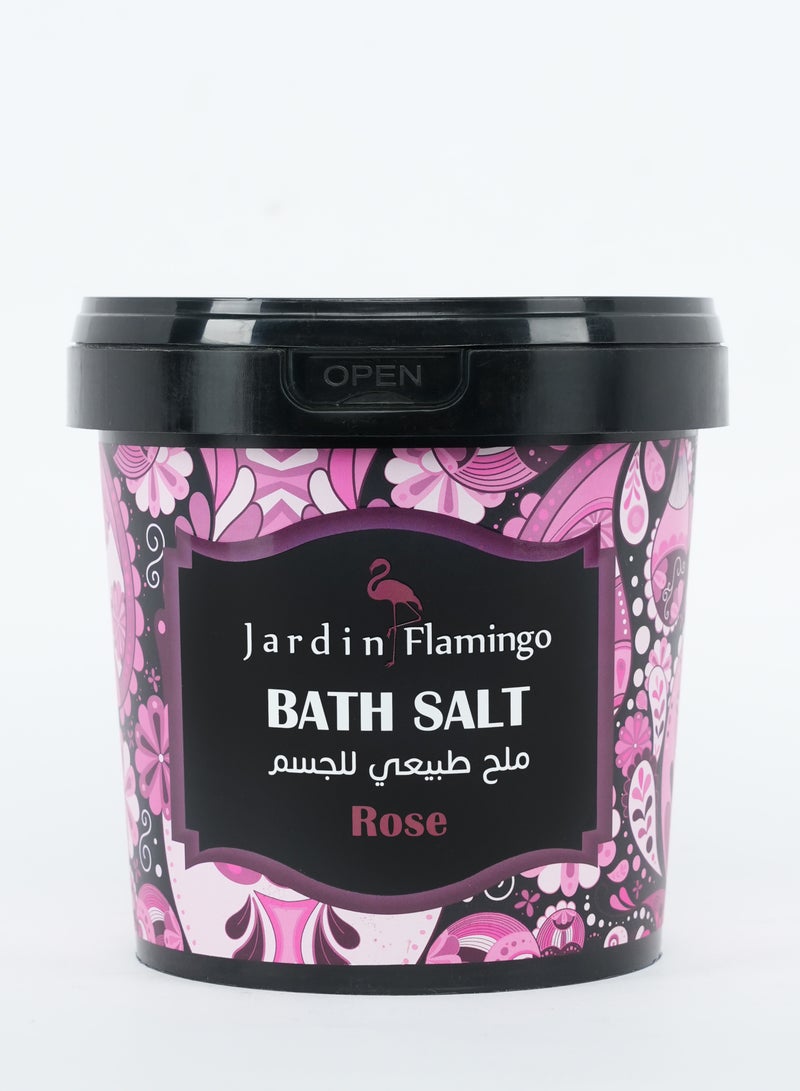 Jardin Flamingo Luxury Bath Salt | Rose Petal Infusion (1 KG)
