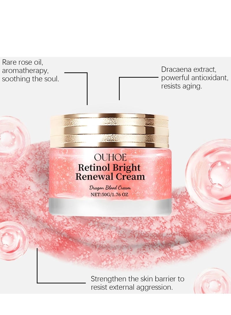 OUHOE Face Cream - Face Cream for Women - Anti Wrinkle Face Moisturiser - Skin Lightening Cream - Retinol Skincare Cream - Dark Spot Remover - Day & Night Cream for Women 50g - Image 4