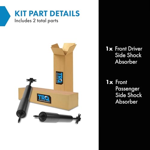TRQ Front Shock Absorber Set Compatible with 1995-2001 Ford Explorer 2001-2005 Explorer Sport Trac 1998-2011 Ranger 1999-2001 Mazda B2500 1999-2007 B3000 1998-2009 B4000 1997-2001 Mercury Mountaineer - Image 2