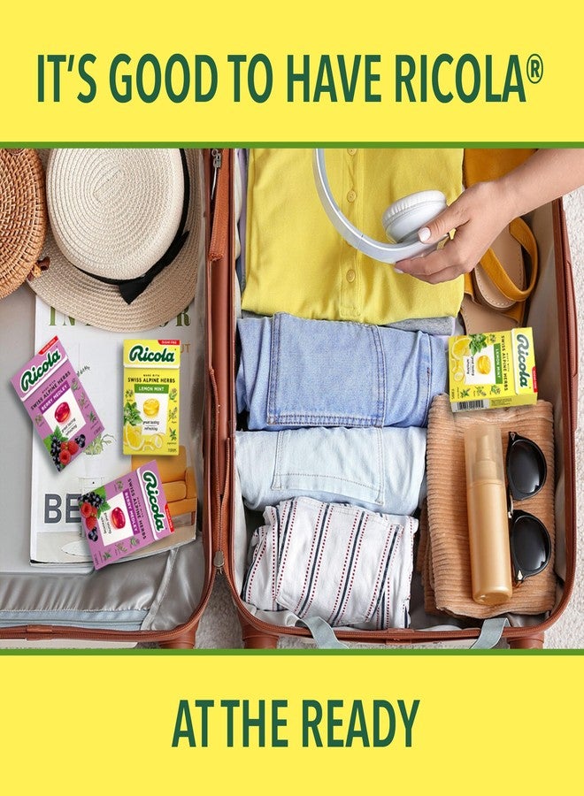 Ricola Box Sugar Free Lemon Mint Travel Sized Voice Refreshment, 18 Drops Per Box (Pack of 10) - Image 2