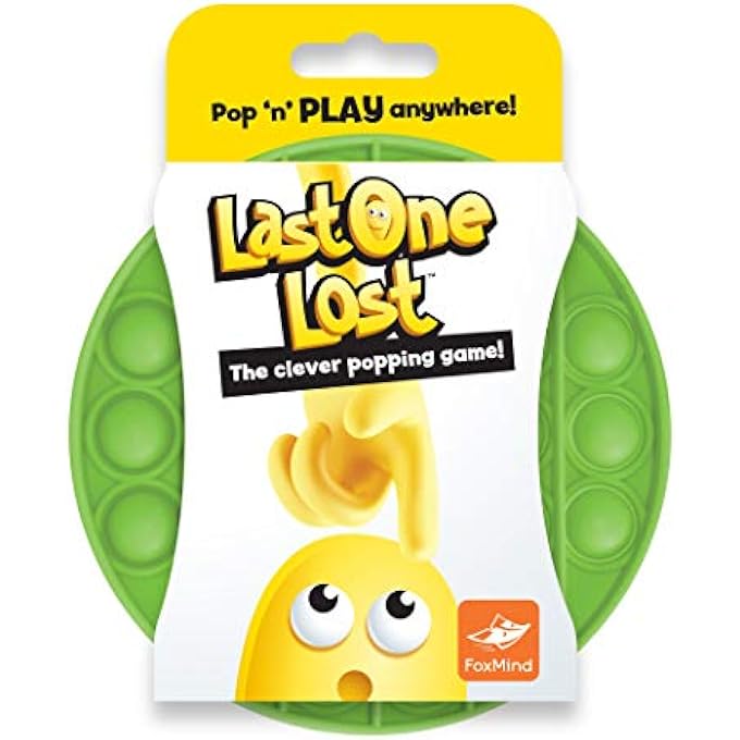 FoxMind Games Last One Lost, Light Green - The Original Push Pop Bubble Popping Sensory Pop It Fidget Toy - Autism ADHD Special Needs Stress Reliever, Silicone Bend, Squish, Squeeze Relax Activity - Image 1
