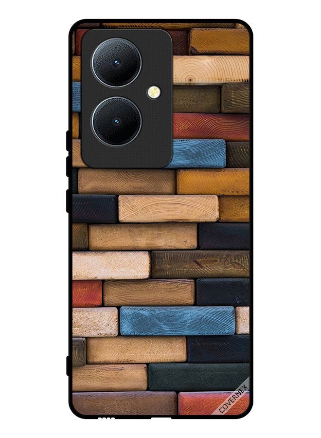 Covernex Protective Case Cover For Vivo Y78 5G Wooden Wall - Image 1