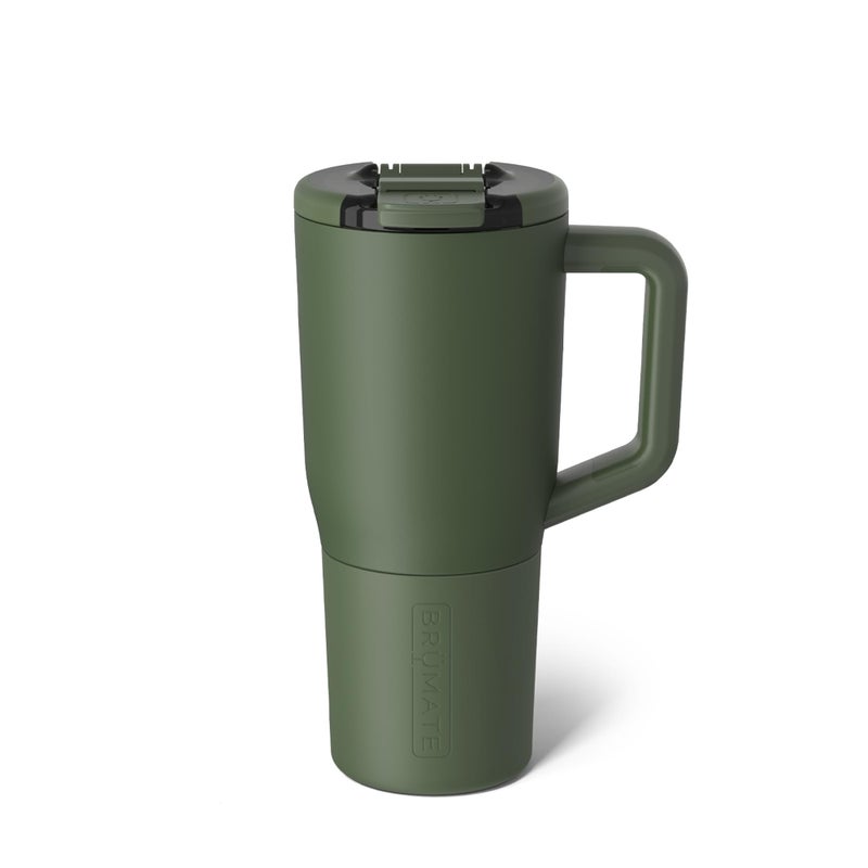BrMate Mv 25oz 100 Leak Proof Insulated Coffee Mug with Handle Lid Stainless Steel Coffee Travel Mug Double Walled Coffee Cup OD Green