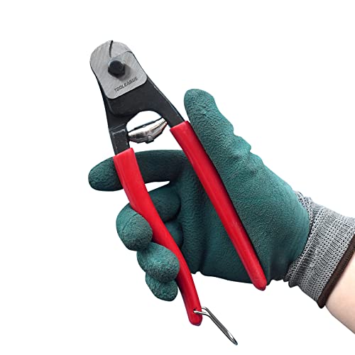 TOOLEAGUE Heavy Duty Cable Wire Cutters, 8 Inches Stainless Steel Wire Rope Cutter for Cable Deck Railing, Decking, Wire Seals,Aircraft Bicycle - Image 3