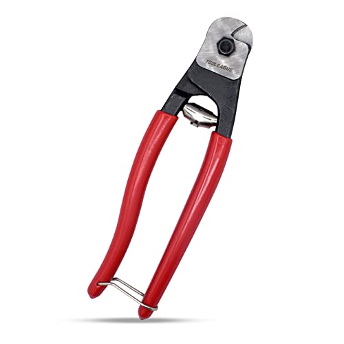 TOOLEAGUE Heavy Duty Cable Wire Cutters, 8 Inches Stainless Steel Wire Rope Cutter for Cable Deck Railing, Decking, Wire Seals,Aircraft Bicycle - Image 1