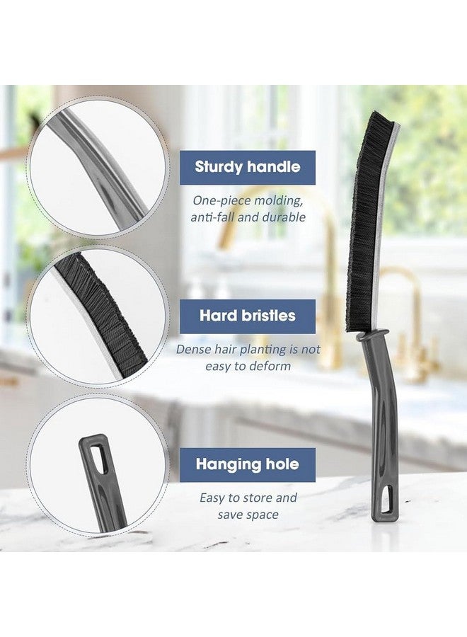 QERINKLE Plastic Mini Gap Cleaning Brush (Pack of 5) Hard Bristle Gap Brush Cleaning Multipurpose Crevice Cleaning Brush Dead Corner Cleaning Used for Home (Pack of 5, Black) - Image 5
